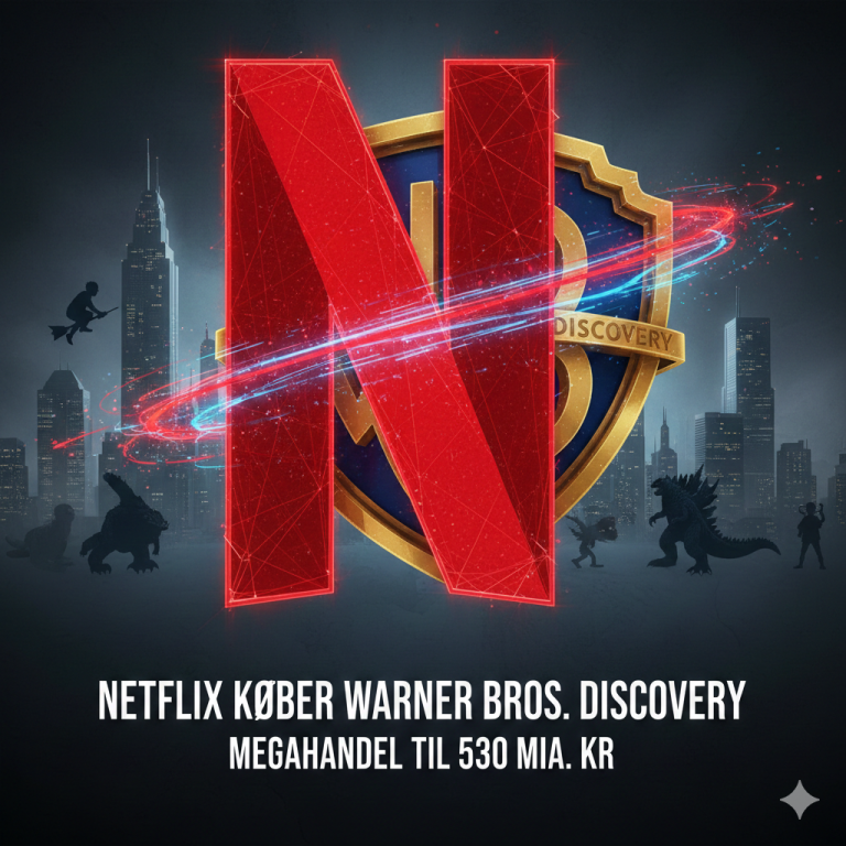Netflix køber Warner Bros. Discovery i megahandel til 530 mia. kr.